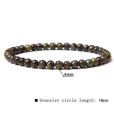 Olivenorma 4mm Natural Stone Beaded Bracelet