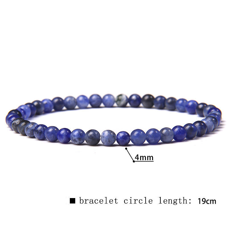 Olivenorma 4mm Natural Stone Beaded Bracelet