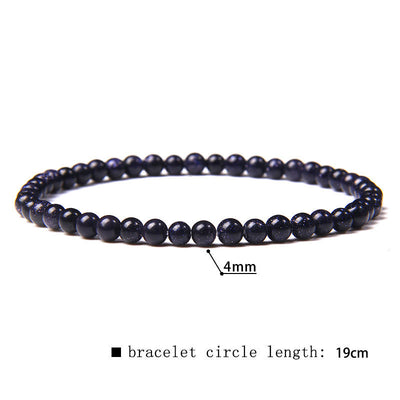 Olivenorma 4mm Natural Stone Beaded Bracelet