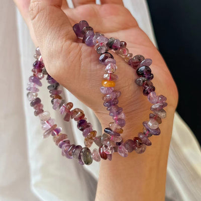 Olivenorma Super Seven Crystal Amethyst Beads Bracelet