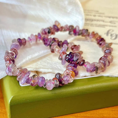 Olivenorma Super Seven Crystal Amethyst Beads Bracelet