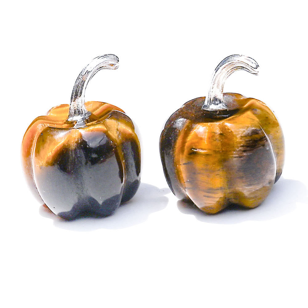 Olivenorma 2cm Natural Crystal Pumpkin Carving Gemstone Decoration - image 25