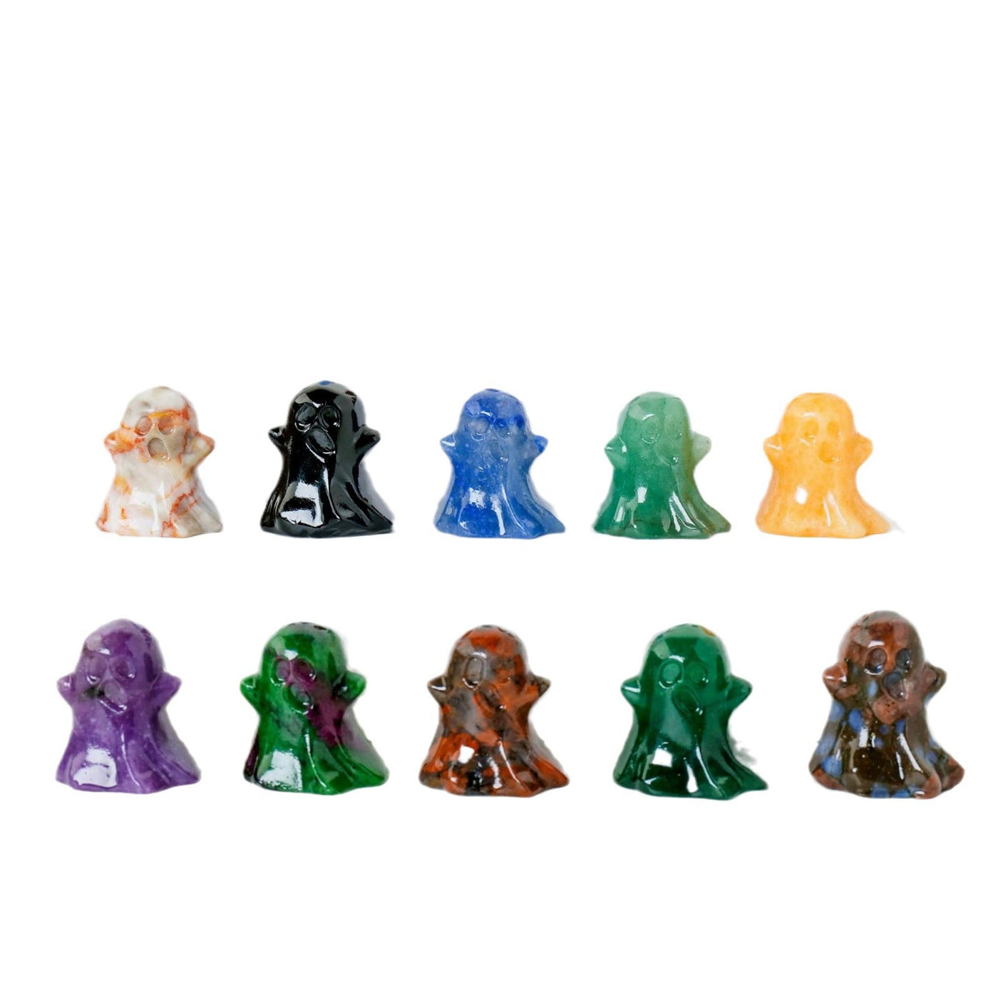 Olivenorma 3cm Natural Crystal Ghost Carving Gemstone Decoration - image 40