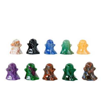 Olivenorma 3cm Natural Crystal Ghost Carving Gemstone Decoration - image 40