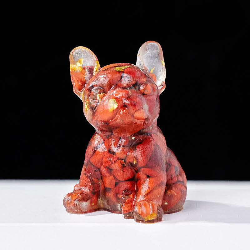 Olivenorma Crystal Epoxy Cute French Bulldog Gemstone Decoration - image 8