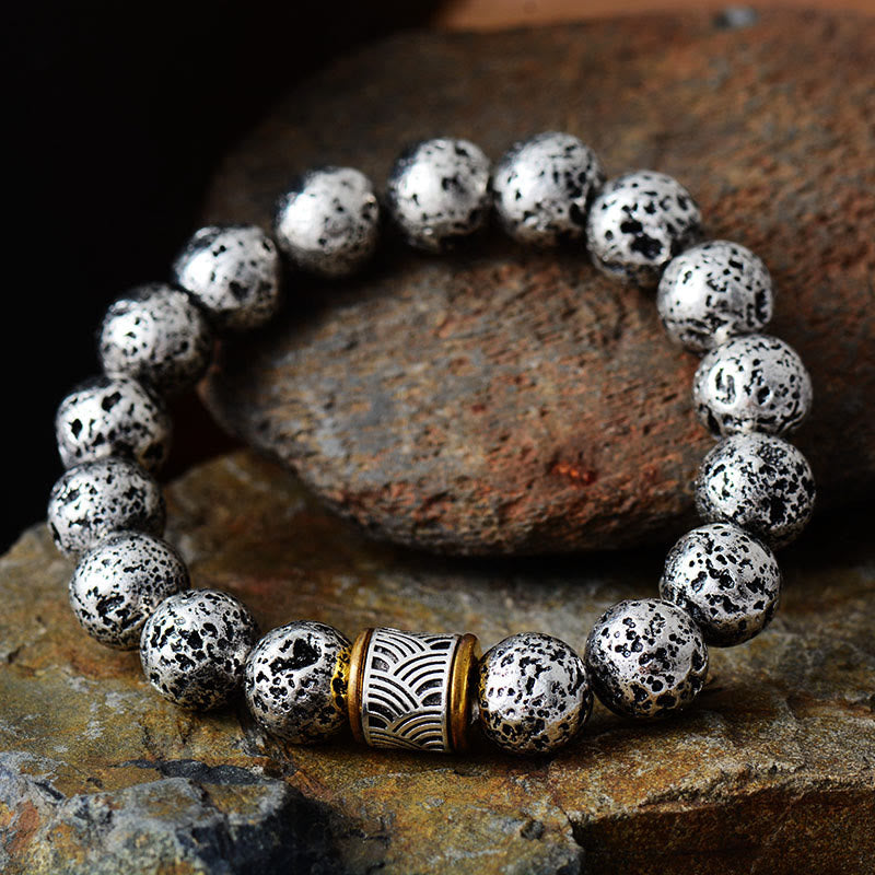 Olivenorma 8mm Natural Yooperlite Bead Bracelet