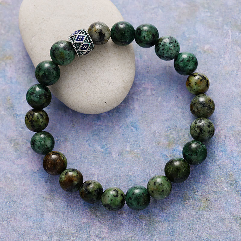 Olivenorma 8mm Natural Stone Beads Yoga Meditation Bracelet