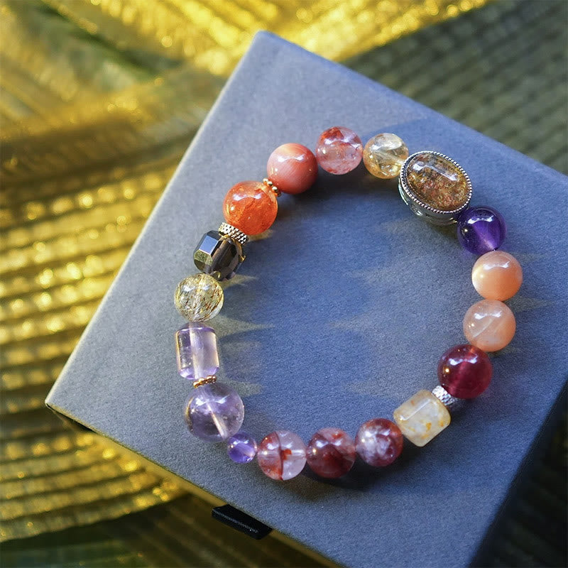 Olivenorma "Lucky Koi" Natural Stone Beads Bracelet