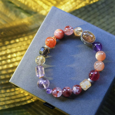 Olivenorma "Lucky Koi" Natural Stone Beads Bracelet