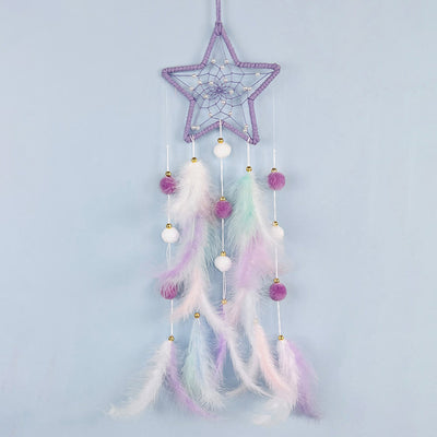 Olivenorma Cute Color Cat Moon And Stars Dream Catcher