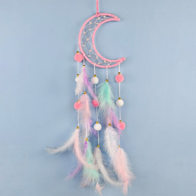 Olivenorma Cute Color Cat Moon And Stars Dream Catcher