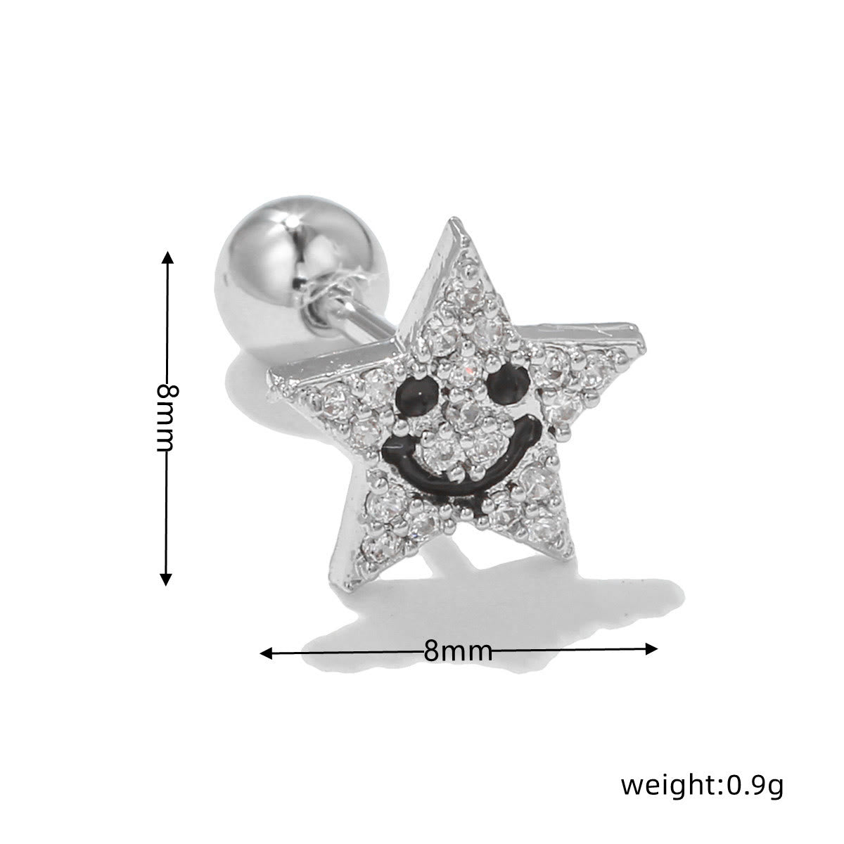 Olivenorma Inlaid Zircon Cute Pattern Studs Earrings - image 18