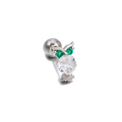 Olivenorma Heart Butterfly Cut Colored Zirconia Earrings - Owl - image 11