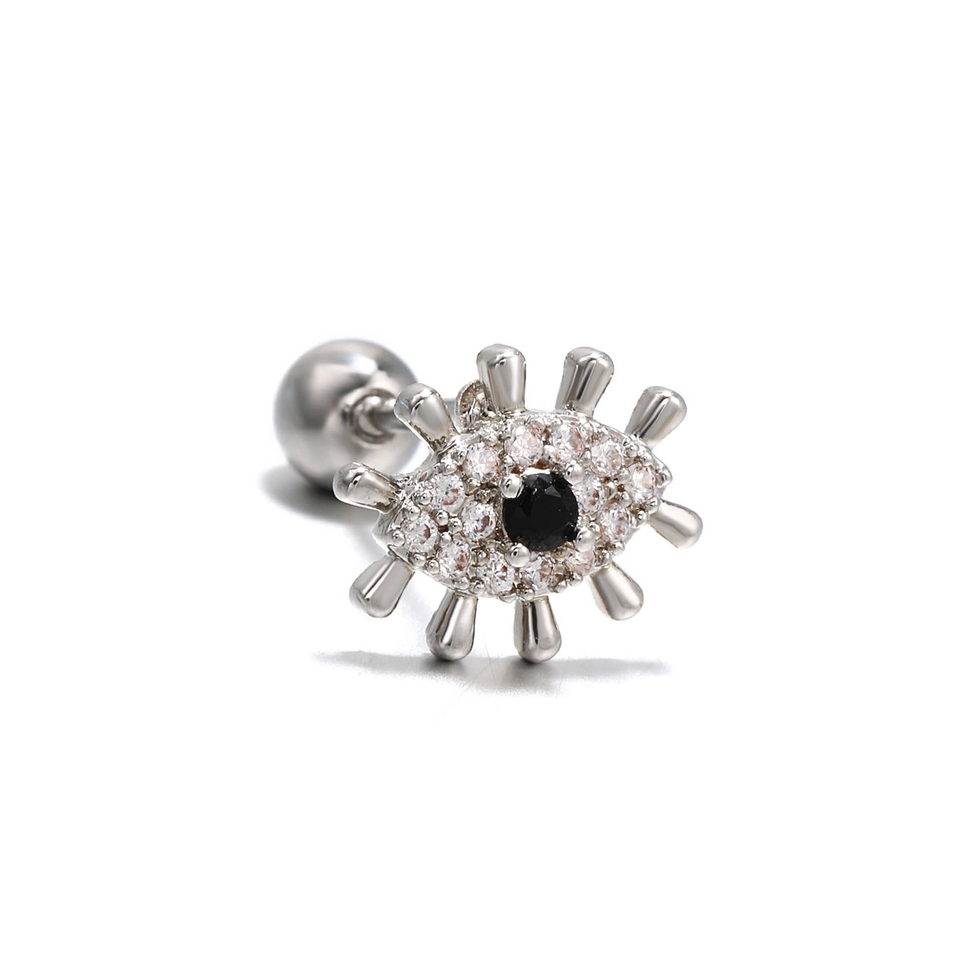 Olivenorma Heart Butterfly Cut Colored Zirconia Earrings - Eye - image 19