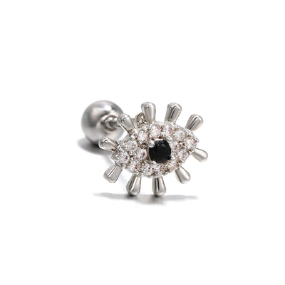 Olivenorma Heart Butterfly Cut Colored Zirconia Earrings - Eye - image 19