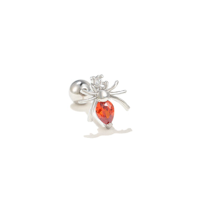 Olivenorma Heart Butterfly Cut Colored Zirconia Earrings - Spider - image 8