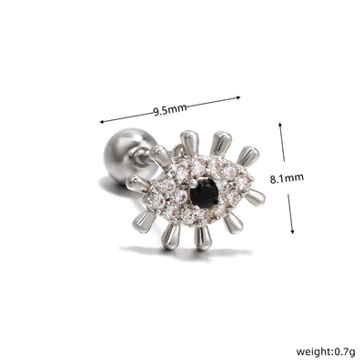 Olivenorma Heart Butterfly Cut Colored Zirconia Earrings - image 20