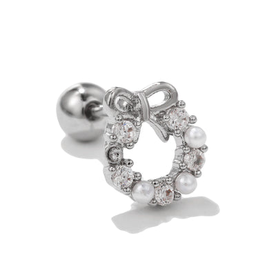 Olivenorma Heart Butterfly Cut Colored Zirconia Earrings - Bow - image 13