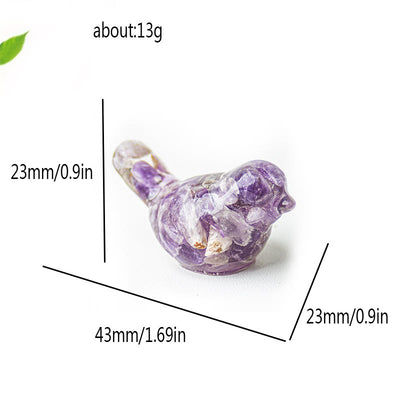 Olivenorma Natural Gemstone Bird Sculpture Decoration - image 61