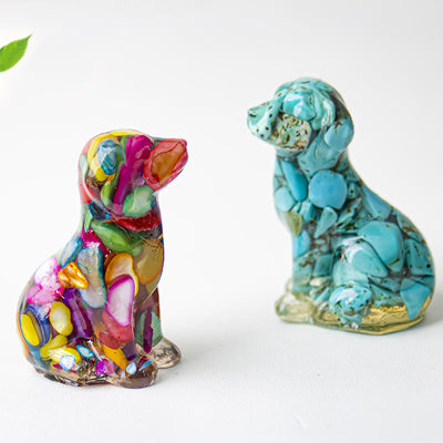 Olivenorma Crystal Gravel Epoxy Labrador Gemstone Decoration - image 0