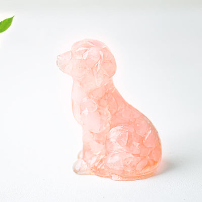 Olivenorma Crystal Gravel Epoxy Labrador Gemstone Decoration - Rose Quartz - image 34