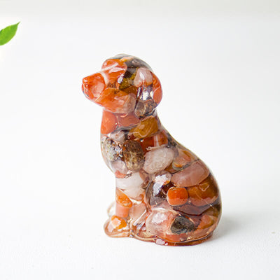 Olivenorma Crystal Gravel Epoxy Labrador Gemstone Decoration - Red Agate - image 28