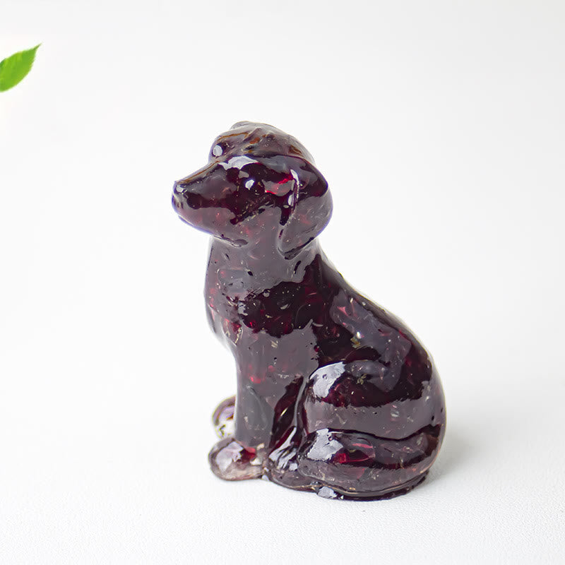 Olivenorma Crystal Gravel Epoxy Labrador Gemstone Decoration - Garnet - image 14