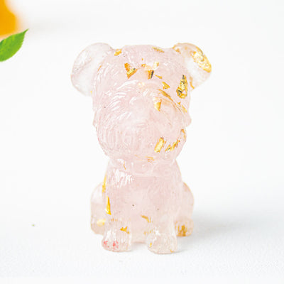 Olivenorma Crystal Gravel Epoxy Schnauzer Gemstone Decoration - Rose Quartz - image 25