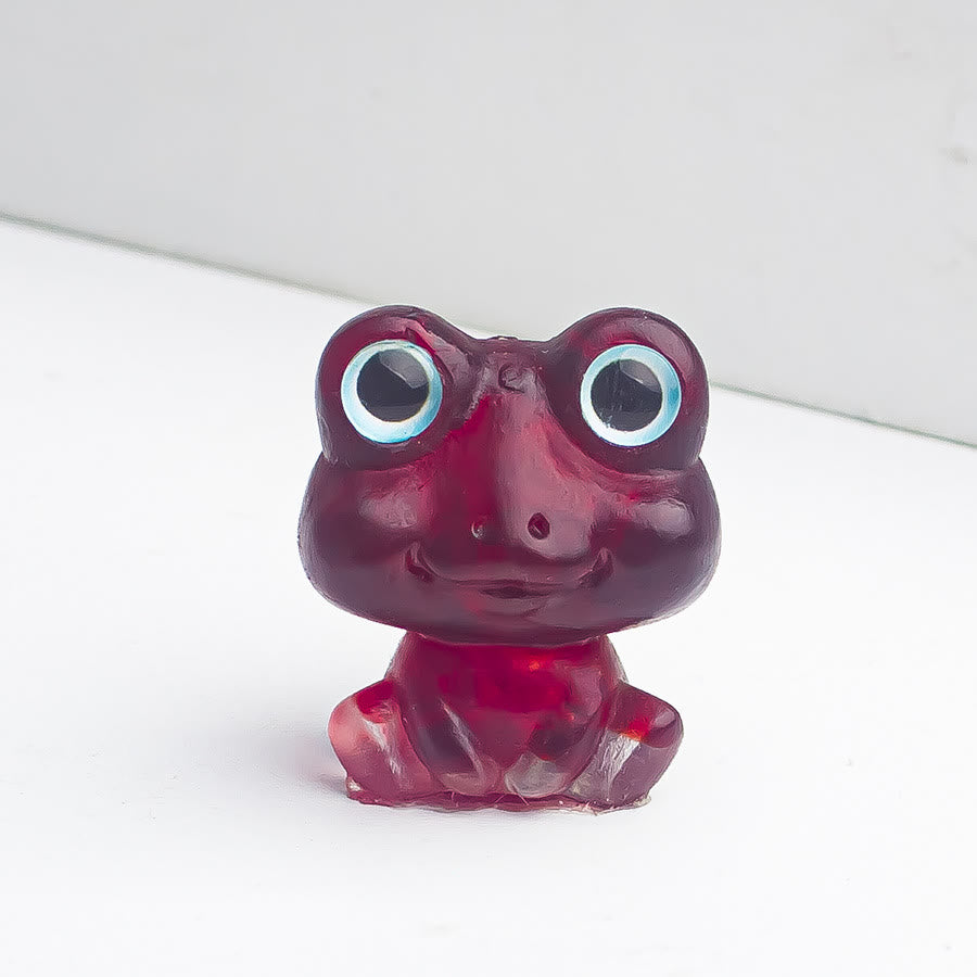Olivenorma Crystal Gravel Epoxy Frog Gemstone Decoration - Garnet - image 5