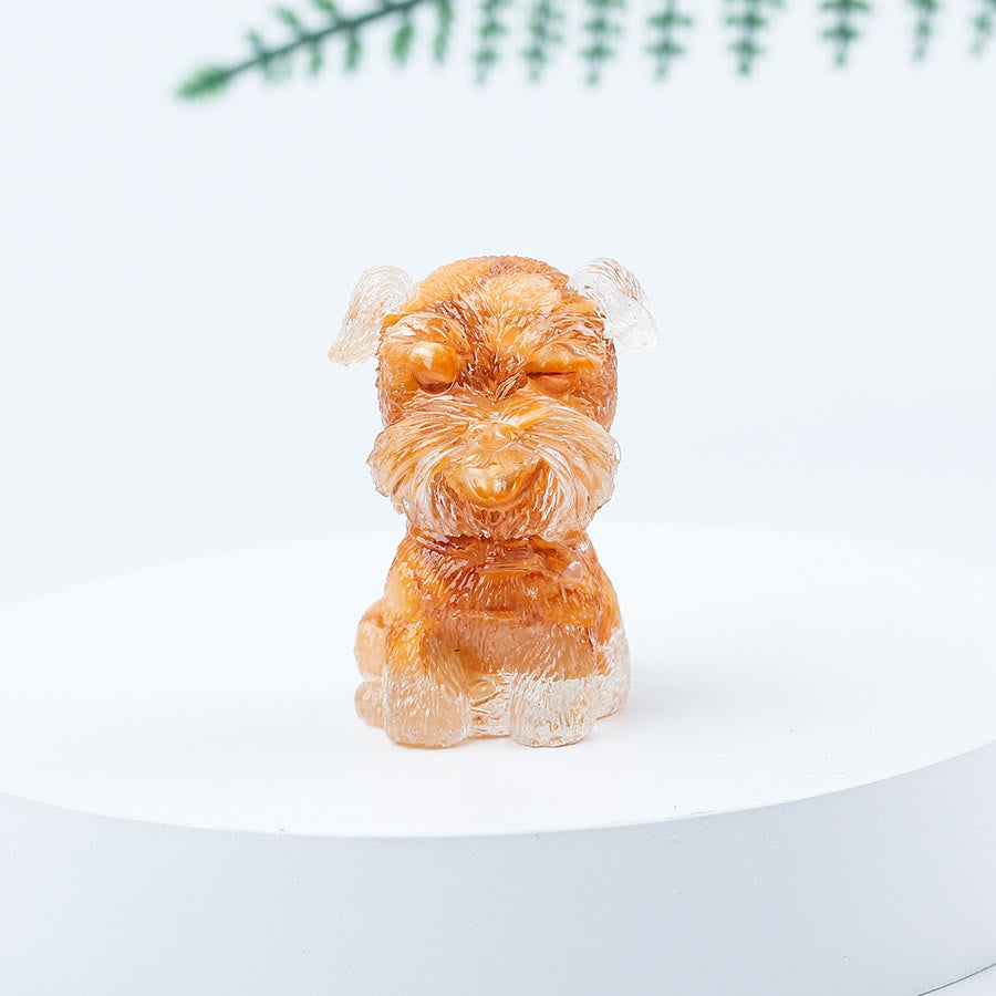 Olivenorma Crystal Gravel Epoxy Mini Schnauzer Gemstone Decoration - Sun Stone - image 69