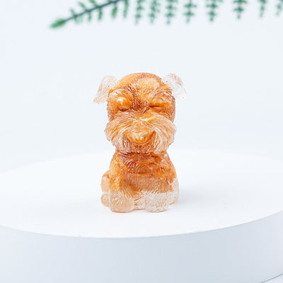 Olivenorma Crystal Gravel Epoxy Mini Schnauzer Gemstone Decoration - Sun Stone - image 69