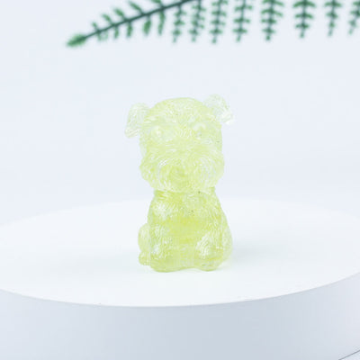 Olivenorma Crystal Gravel Epoxy Mini Schnauzer Gemstone Decoration - Lemon-Quartz - image 39