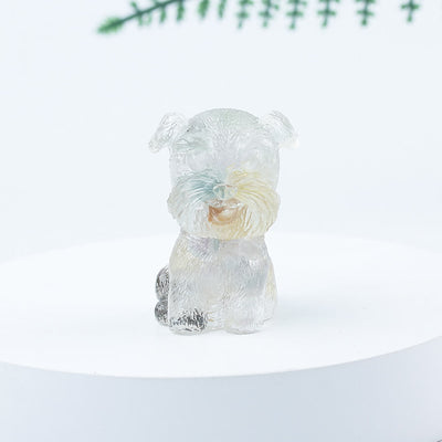 Olivenorma Crystal Gravel Epoxy Mini Schnauzer Gemstone Decoration - Fluorite - image 26
