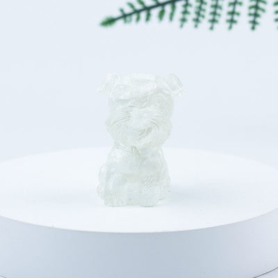 Olivenorma Crystal Gravel Epoxy Mini Schnauzer Gemstone Decoration - White Jade - image 79