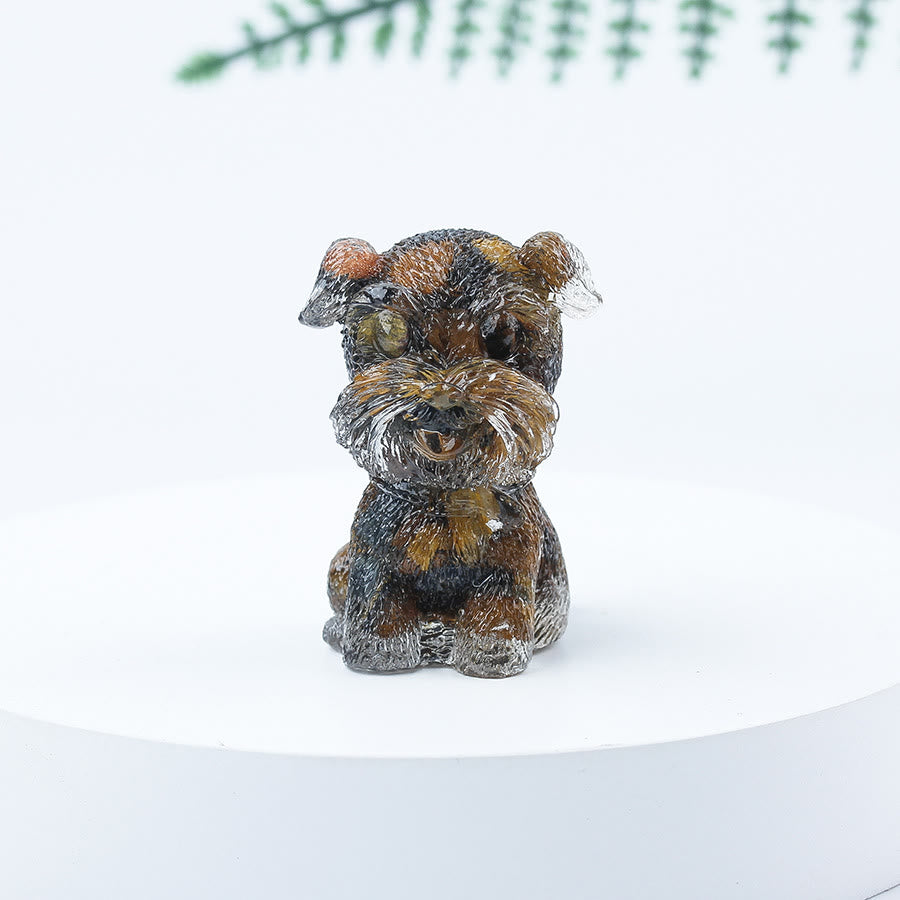 Olivenorma Crystal Gravel Epoxy Mini Schnauzer Gemstone Decoration - Tiger Eye - image 72