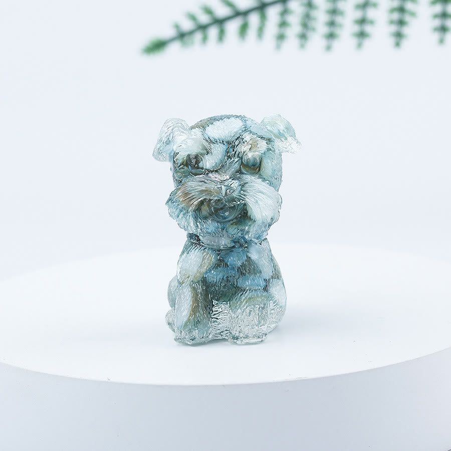 Olivenorma Crystal Gravel Epoxy Mini Schnauzer Gemstone Decoration - Sea Pattern Stone - image 89