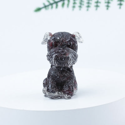 Olivenorma Crystal Gravel Epoxy Mini Schnauzer Gemstone Decoration - Garnet - image 28