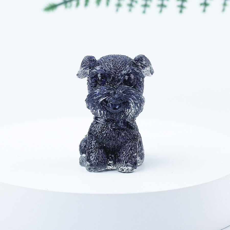 Olivenorma Crystal Gravel Epoxy Mini Schnauzer Gemstone Decoration - Blue Sandstone - image 16