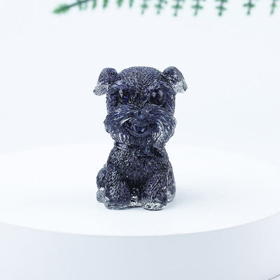 Olivenorma Crystal Gravel Epoxy Mini Schnauzer Gemstone Decoration - Blue Sandstone - image 16