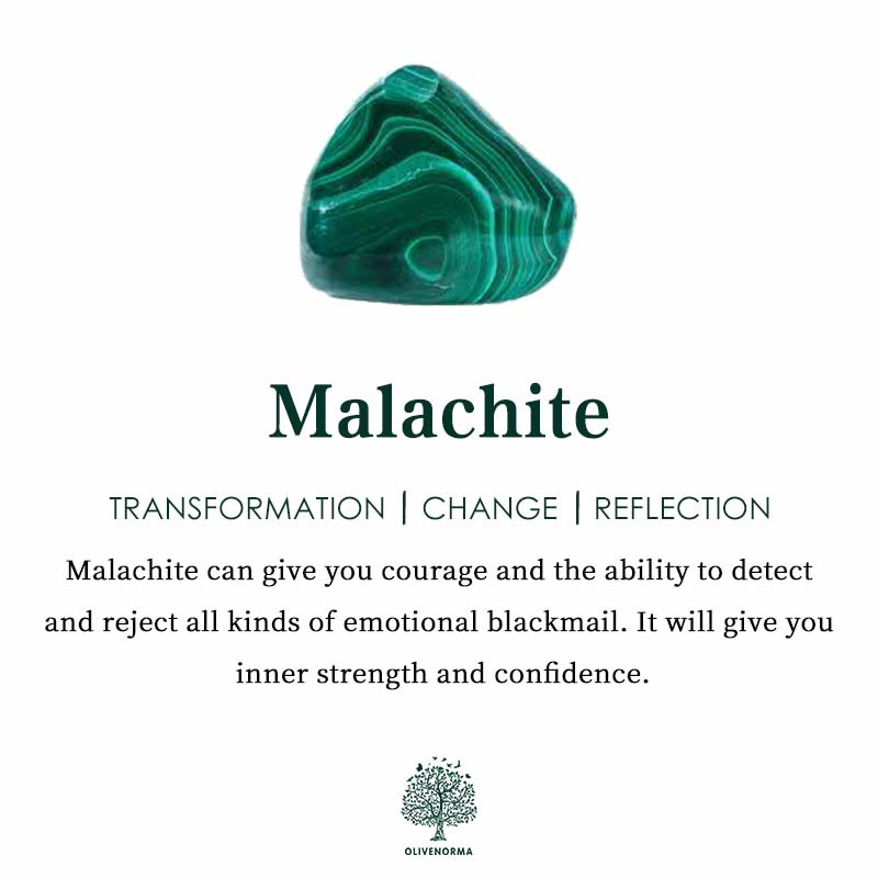 Olivenorma Irregular Natural Malachite Pendant Necklace