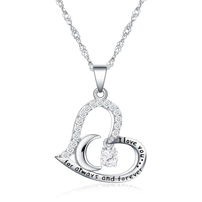Olivenorma  "I Love you forever & always" Birthstone Necklace