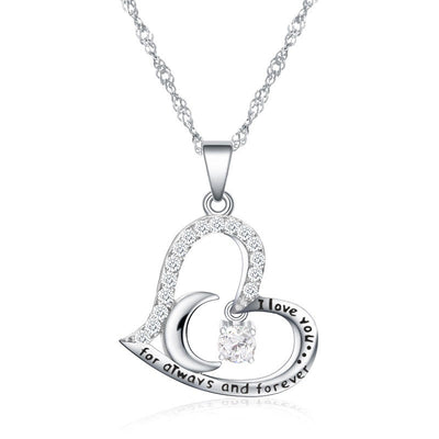 Olivenorma  "I Love you forever & always" Birthstone Necklace