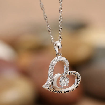 Olivenorma  "I Love you forever & always" Birthstone Necklace