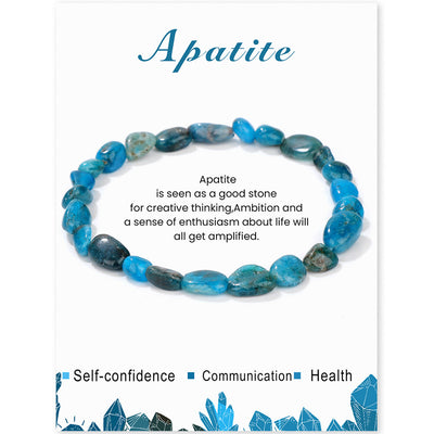 Olivenorma 6-8mm Natural Irregular Crystal Beads Bracelet