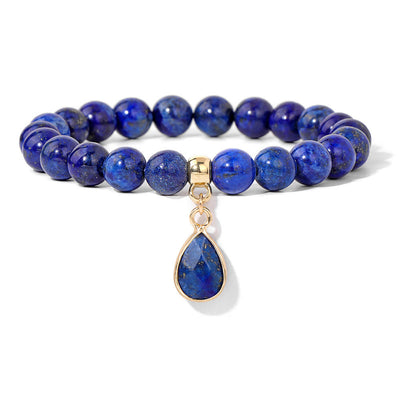 Olivenorma 8mm Natural Irregular Crystal Beads Bracelet
