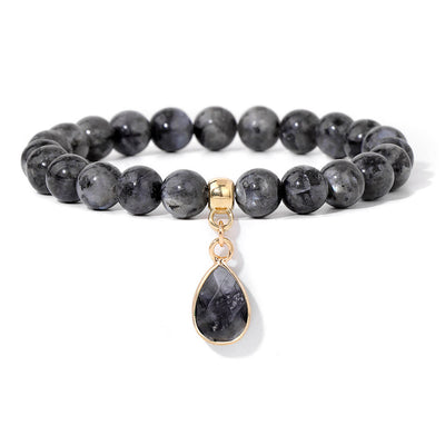 Olivenorma 8mm Natural Irregular Crystal Beads Bracelet