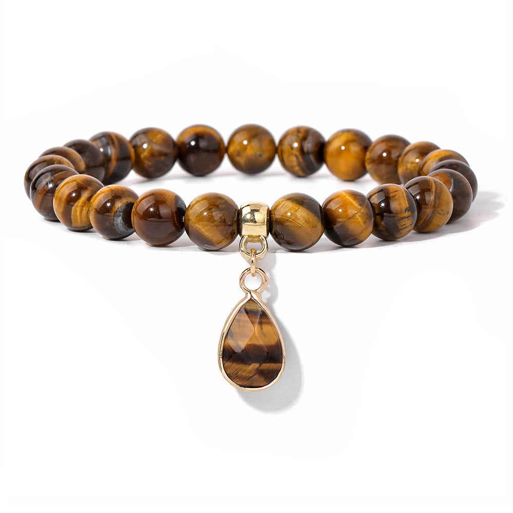 Olivenorma 8mm Natural Irregular Crystal Beads Bracelet