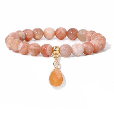 Olivenorma 8mm Natural Irregular Crystal Beads Bracelet