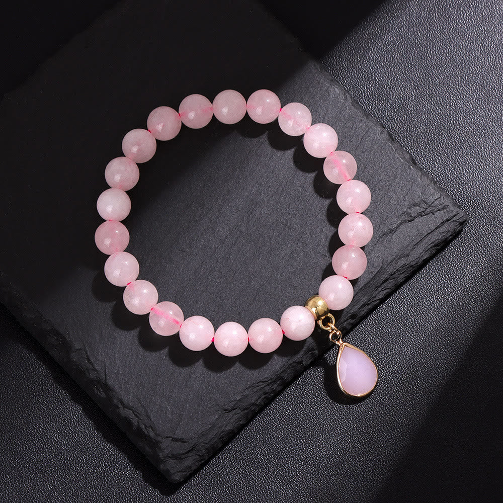 Olivenorma 8mm Natural Irregular Crystal Beads Bracelet