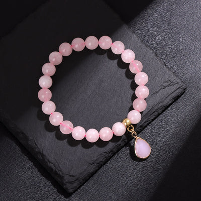 Olivenorma 8mm Natural Irregular Crystal Beads Bracelet